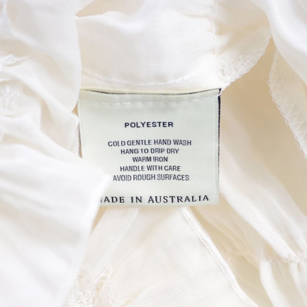 NWT Arcina Ori Juliette Skirt Cream Medium Maxi Tiered - Picture 10 of 10